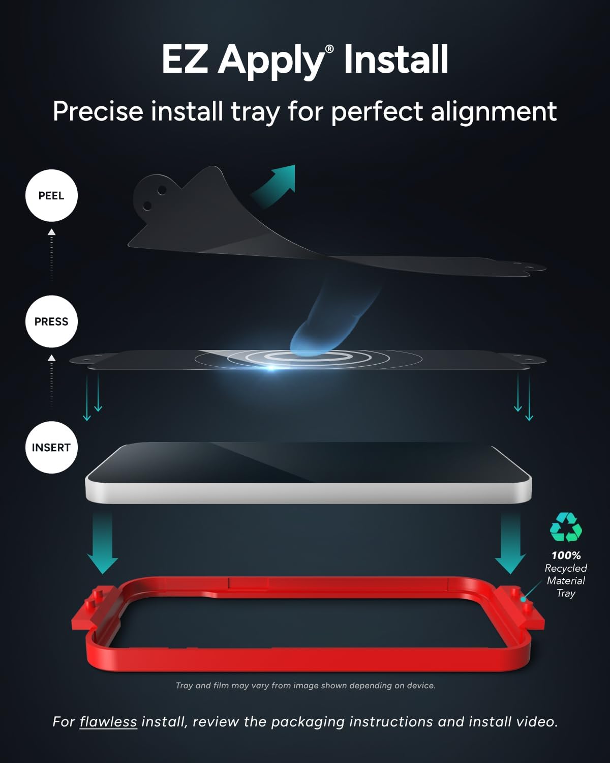 ZAGG InvisibleShield Glass Elite Anti-Glare iPhone 15 Plus Screen Protector - 5X Stronger with Reinforced Edges, Scratch & Smudge-Resistant Surface, Matte Finish, Easy to Install