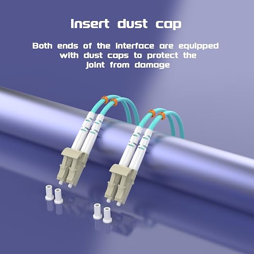 7.5Meters 25ft LC/UPC-LC/UPC 10GB Multi-Mode Fiber Optic Cable LC to LC OM3 - Image 6