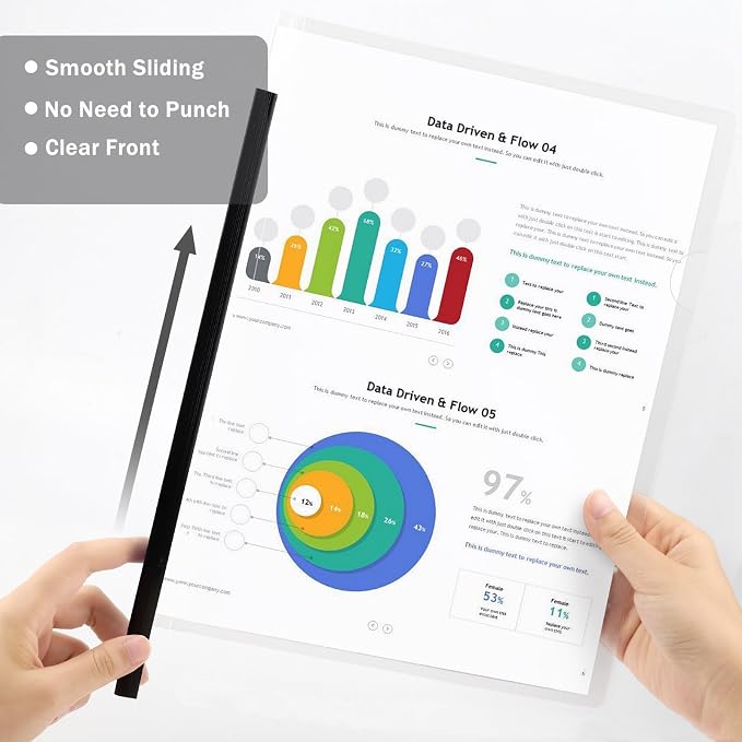 JOERSH 10Pcs Clear Report Covers - Image 3