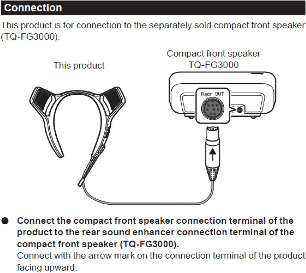 PIONEER,Desktop Gaming Speaker,Sound TECTOR,Rear Sound Enhancer,Exclusively for The Compact Front Speaker（TQ-FG3000）,Clear Sound,Neckband,Lightweight with Narrow Directional Chat Microphone,TQ-RG3000