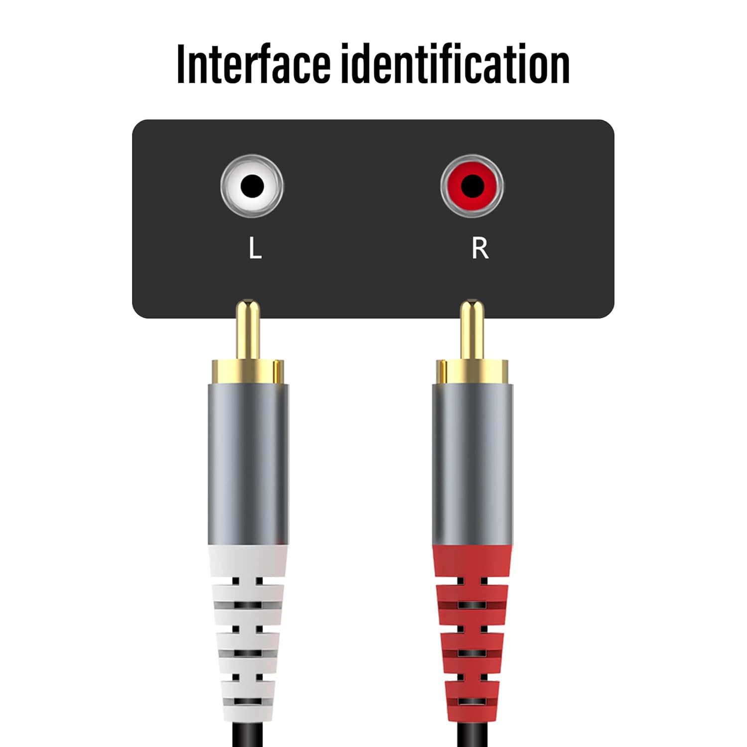 RCA to 3.5mm AUX Cable, (1M/3.3Feet) 3.5mm 1/8 to RCA 2-Male Headphone Jack Adapter Y Splitter Premium Stereo Audio Cord for Smartphones, Tablets, HDTV,or MP3 Players, Speakers