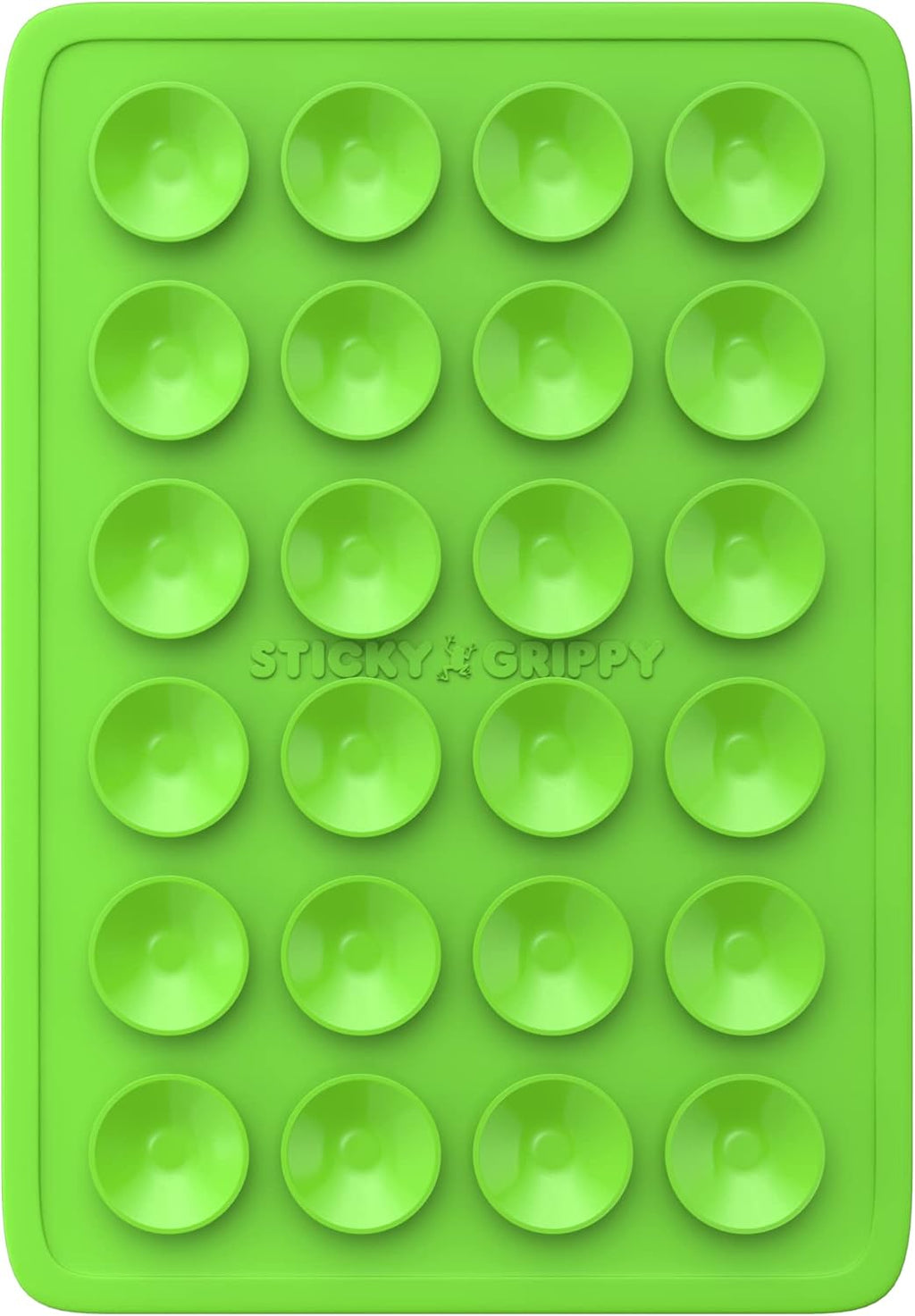 Suction Phone Case Mount, Sillicon Adhesive Phone Accessory for iPhone and Android, Hands-Free Fidget Toy Mirror Shower Phone Holder, Tiktok Videos and Selfies (Green)