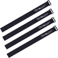 Extra Large 4 Pack 2 x 48 Inches Hook and Loop Strap, Reusable Fastening Cable Tie Down Straps by Wisdompro - Reusable, Durable Functional Cinch Cable Straps for Your Home, Office, Workspace
