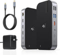 Laptop Docking Station,16 in 1 Docking Station USB C Docking Triple Monitor,USB C Dock Station with 3 HDMI,PD 100W, USB 3.1/3.0/2.0,RJ 45 Ethernet,SD/TF,Audio for Dell/Lenovo（Including Charging）