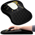 Hokafenle Ergonomic Mouse Pad Wrist Support with Massage Design, Wrist Rest Pain Relief Mousepad with Memory Foam&Non-Slip PU Base, Mouse Pads for Wireless Mouse & Desk (12x8 inch,Inspirational)