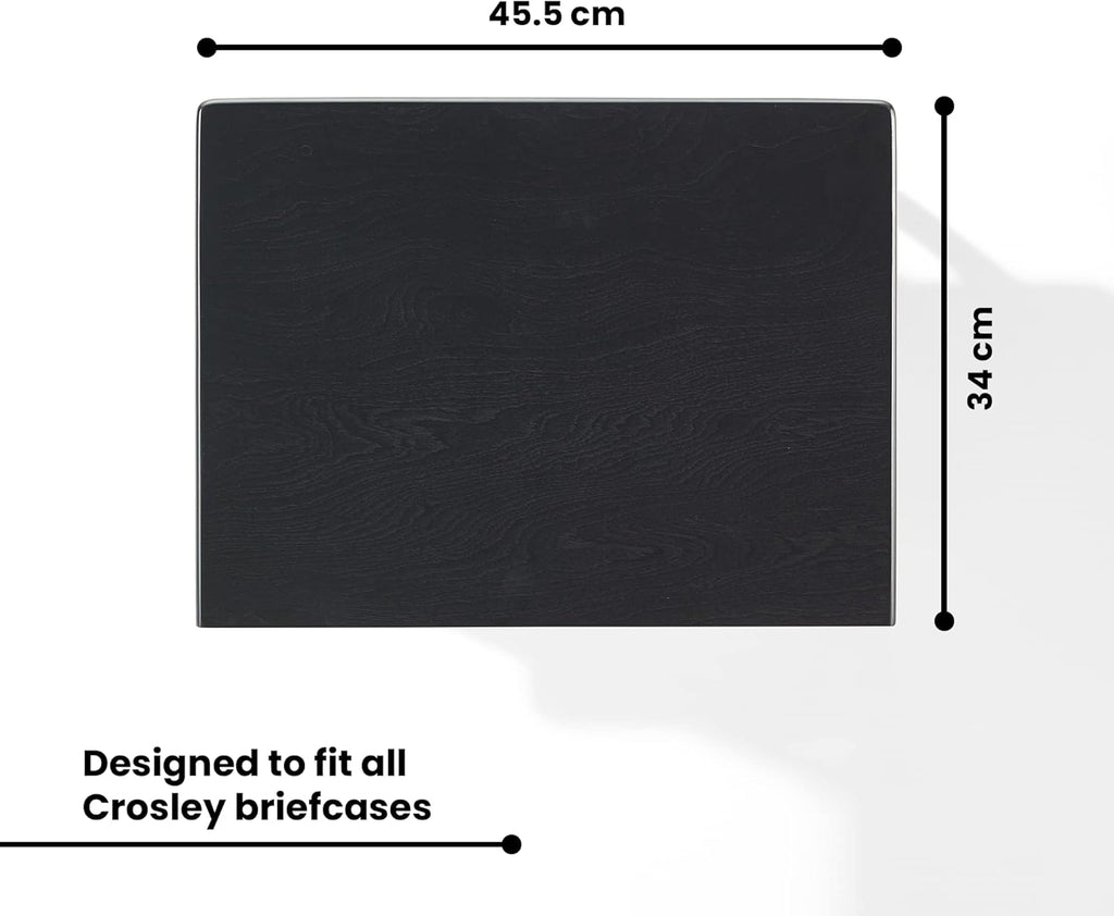 Crosley Manchester Record Player Stand, Media Console with Vinyl Storage, Modern Home Organizer, Black