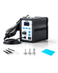 VEVOR Hot Air Rework Station, 700W Digital Display SMD Rework Station, 212℉-932℉ Hot Air Gun with Adjustable Airflow, 3 Pre-Set Channels & ℃/℉ Conversion for Chip Dismantling, Electronics Repair