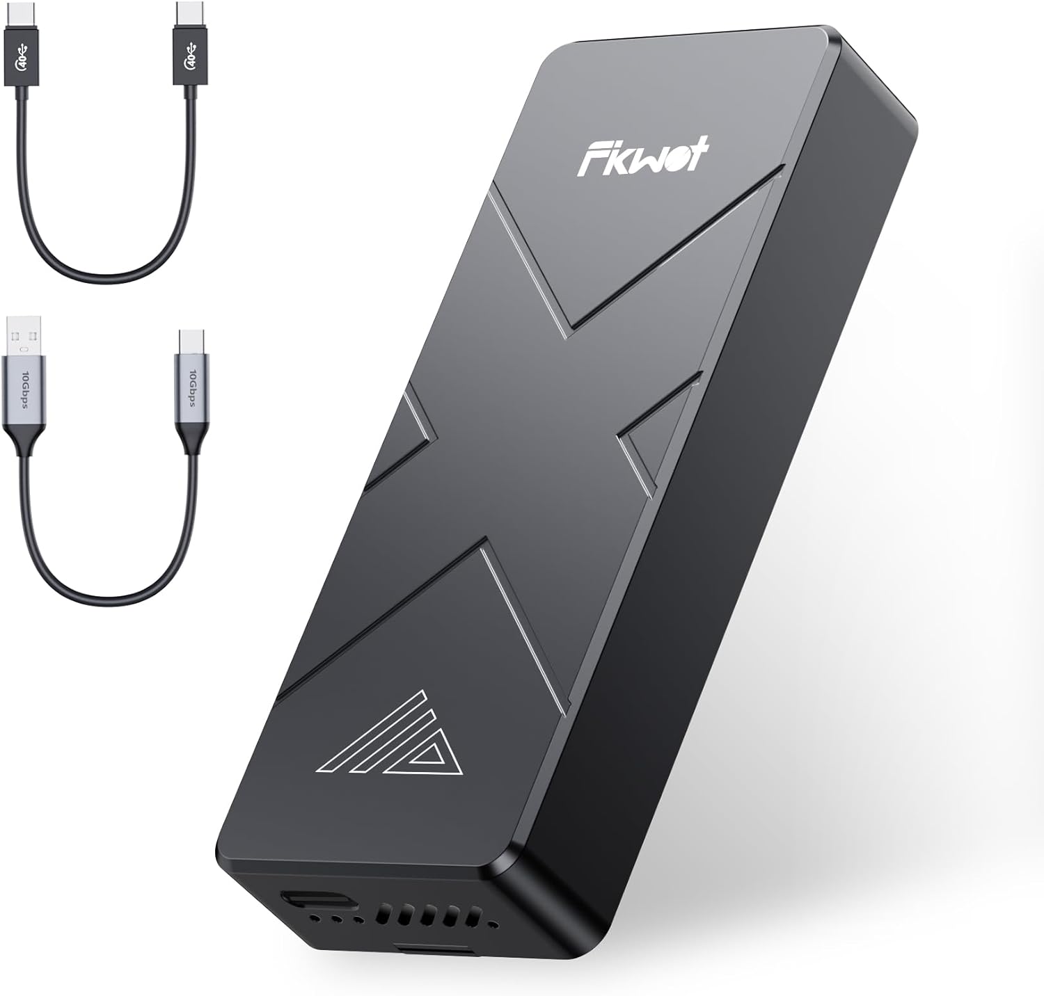 1TB External SSD, USB4 40Gbps Portable SSD 2TB with Cooling Fan, Up to 3700MB/s, External Solid State Drives Compatible with Mac mini, iPhone 15/16 Series, Tablets, MacBook, iPad, iMac, etc(FP110)
