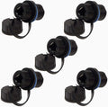 5PCS Panel Mounting Shielded RJ45 Waterproof Cat5/5e/6 8P8C Connector Ethernet LAN Cable Connector Double Head Adapter with Waterproof/Dust Cap