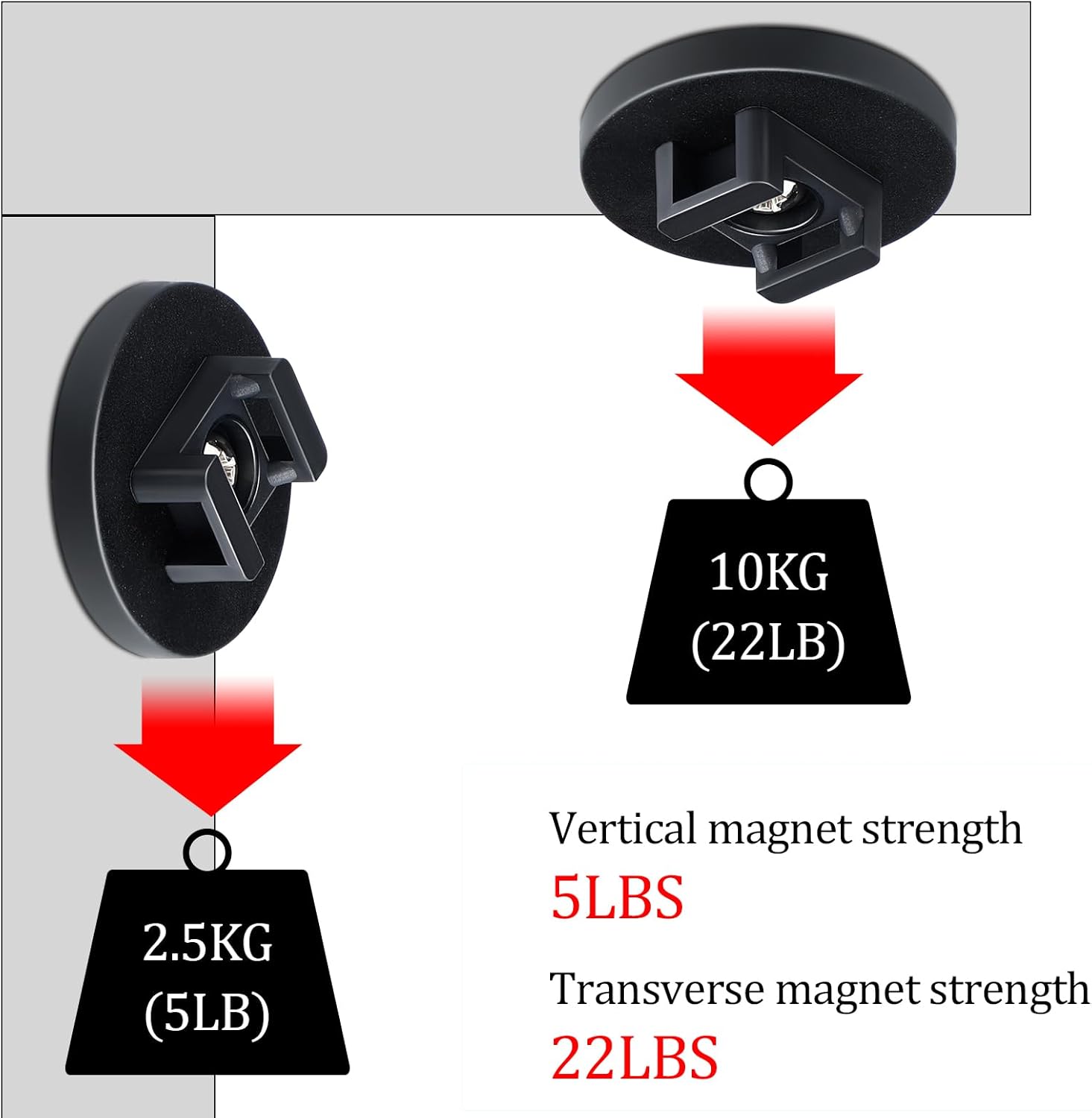 Yookeer Magnetic Zip Tie Mount Base Black Magnetic Cable Clips Wire Holder Multipurpose Cable Ties Management Base Electrical Supplies for Wire