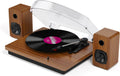 Record Player for Vinyl with 30W Speakers Upgraded，3-Speed (33/45/78 RPM) can Play 7/10/12-inch Vinyl Records, Support Bluetooth Connection, Record in MP3 Format