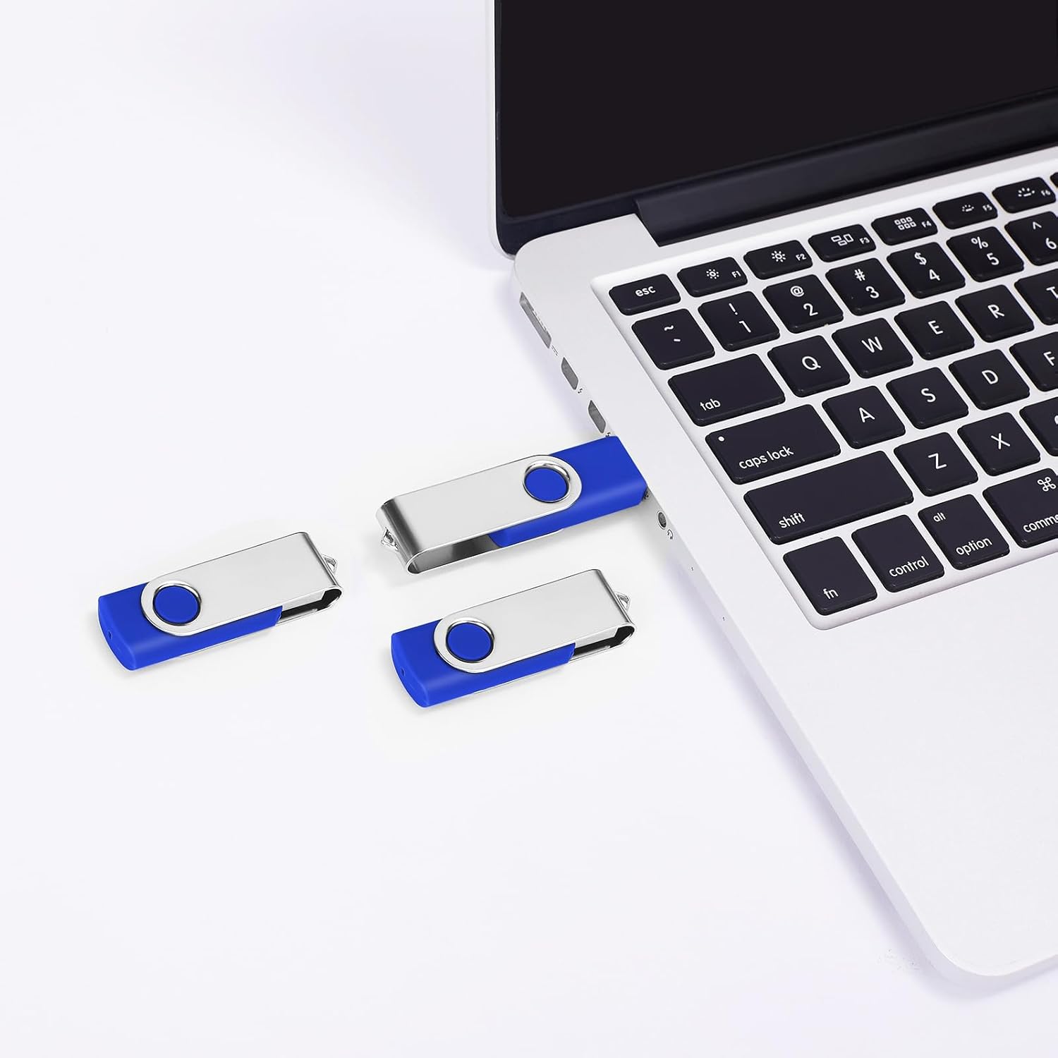 128MB Bulk Flash Drives 100 Pack EASTBULL USB 2.0 Flash Drives Pack Thumb Drives Bulk USB Drive Bulk for Storage (Blue 100Units)