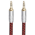Audiophile High Purity Copper Aux Audio Cable 3.5mm Male to 3.5mm Male Audio Auxiliary Cord Gold-Plated Stereo HiFi Adapter Cable (Straight to Straight, 6.5ft/2m)
