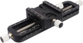 Haoge FM-160 Wormdrive Macro Rail for Macro Photography Track, Focus Stacking Precision Focus Slider/Close-up Shooting Clamp Plate Fine-Tuning Screw Rod