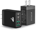 [2-Pack] USB C Wall Charger Block, Aiminu 40W 4-Port Fast Charging Block Dual Port QC+PD Power Brick Multiport Type C Charger Plug Adapter for iPhone 15 14 13 12 11 Pro Max XS XR SE 8 Plus, Samsung