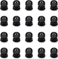 Cable Gland 20 Pack Plastic Waterproof Adjustable Connector 9-14mm PG16 Strain Relief Cord Connectors Joints Nylon with Gaskets