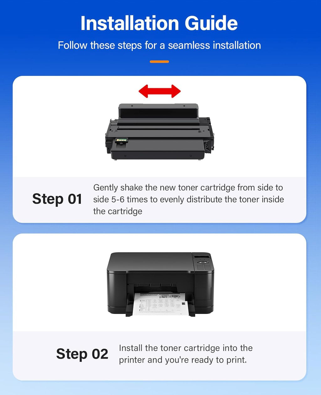 3315 3325 Toner Cartridge Black High Capacity 1-Pack Replacement for Xerox 106R02305 106R02307 Toner Compatible with Xerox Workcenter 3315 3325 3315DN 3325DN 3325DNI Laser Printer Ink All-in-One Copy