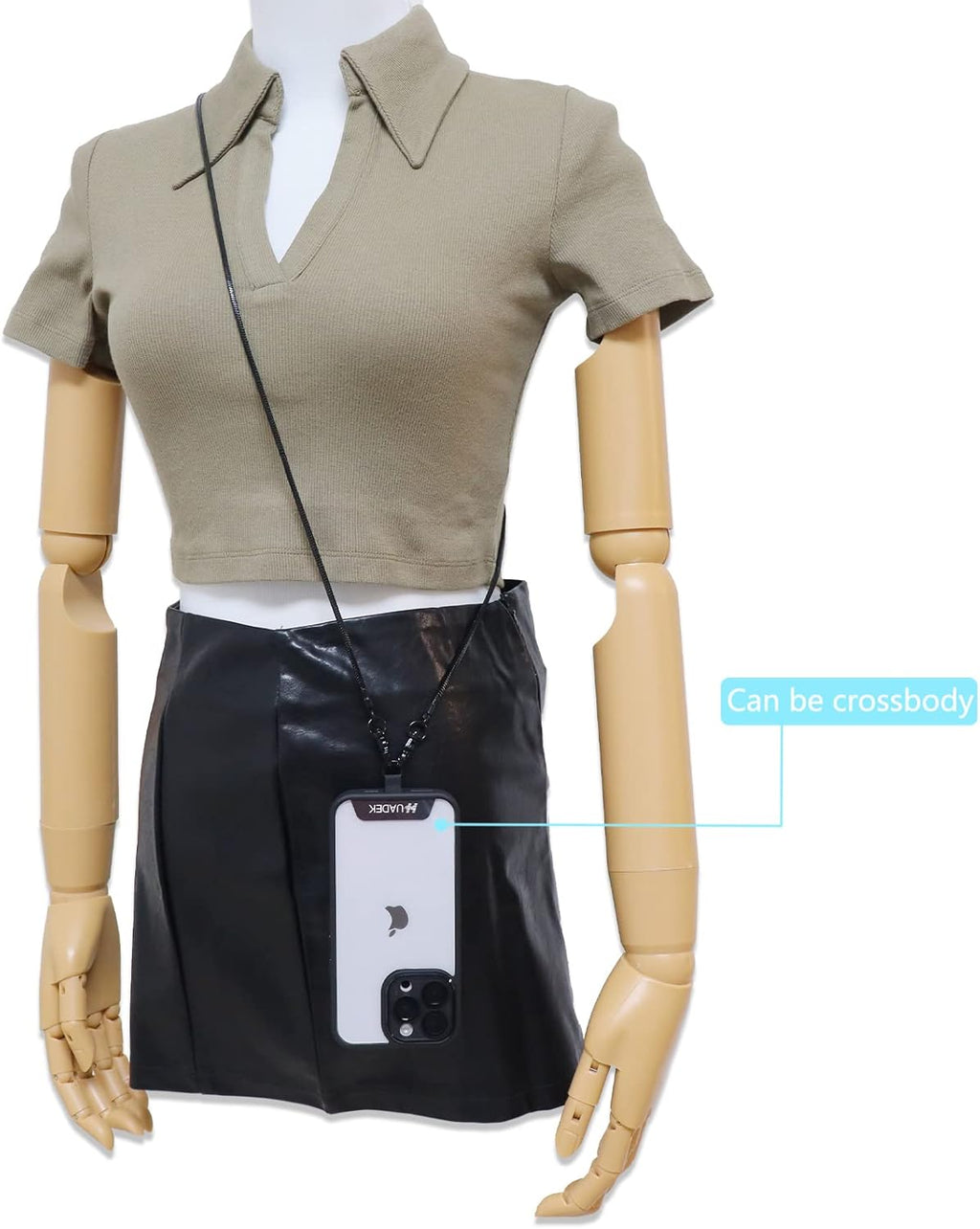 Snake Chain Phone Strap Universal phone lanyard phone strap connector (Snake-Chain（Black color） G2)