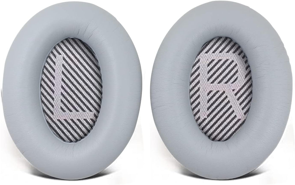 Replacement Ear Pads for Bose QuietComfort 35 35 II 15 25(qc 35 25 15/QC35 ii), Headphone Ear Covers, High Density Memory Cotton, Soft Leather, Adaptive Noise Isolation Headphones Pads Cushions-Grey