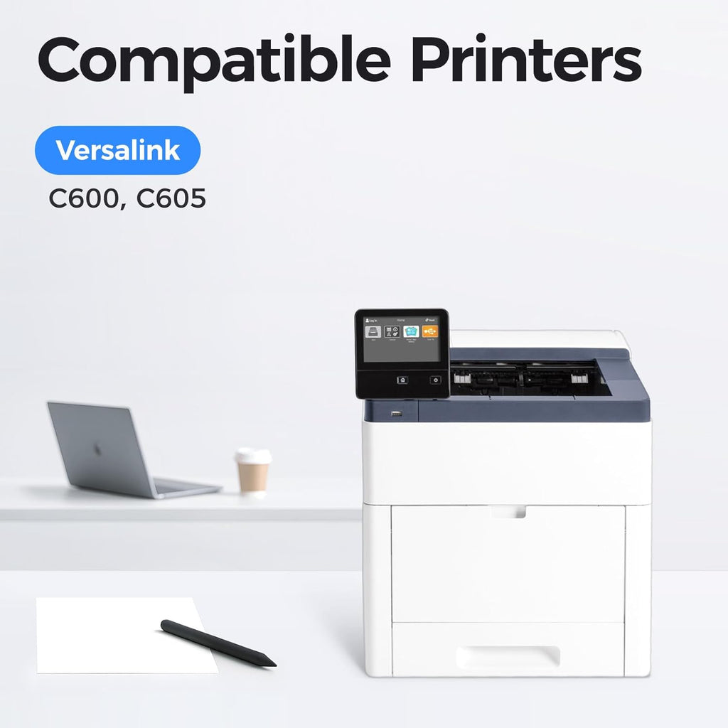 C600 C605 Drum Unit Color Imaging Drum 4-Pack Replacement Compatible with Xerox VersaLink C600 C605 Color Multifunction Printers | 108R01488 108R01485 108R01486 108R01487 (Black Cyan Yellow Magenta)