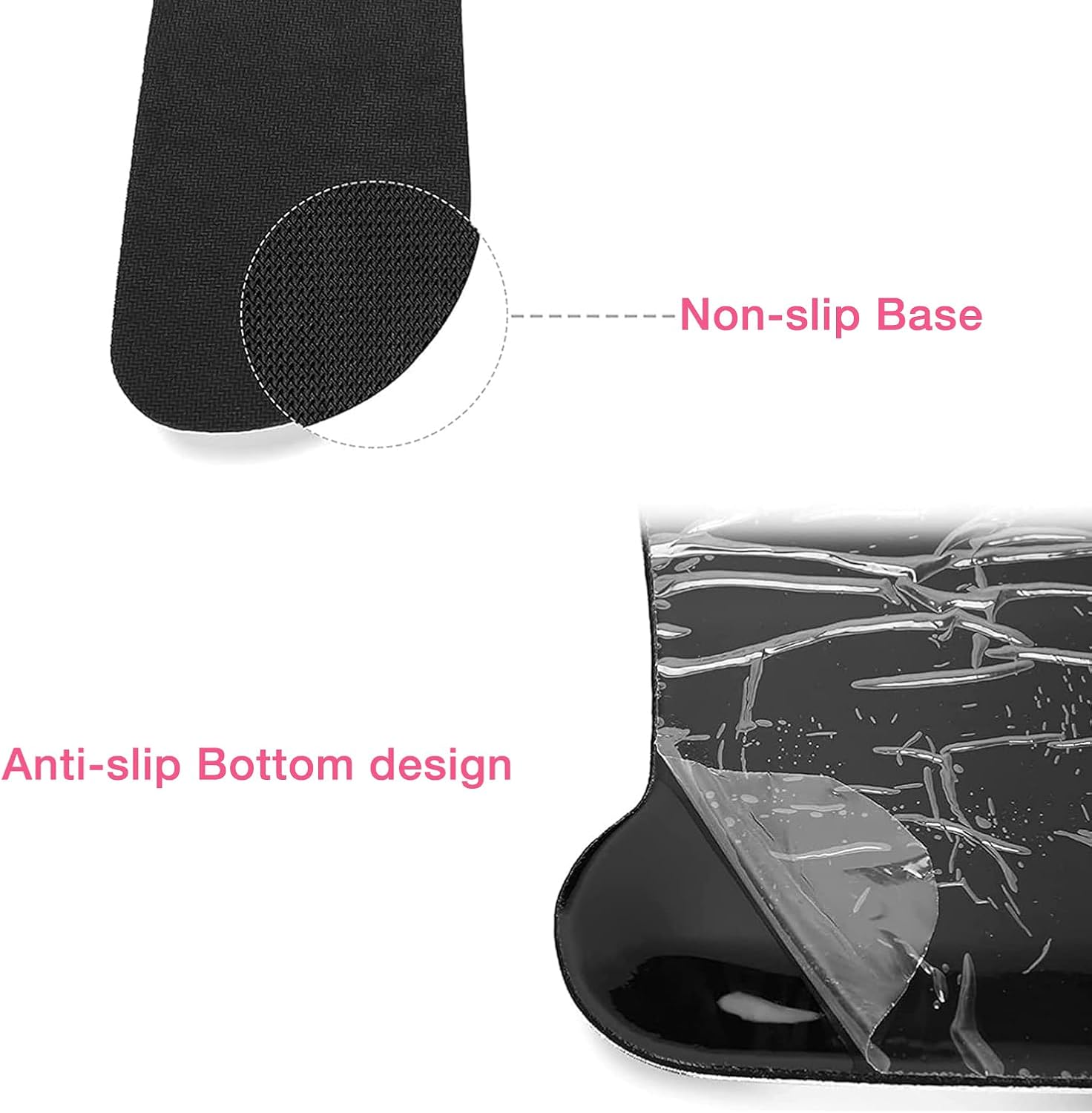 MOSISO Wrist Rest Support for Mouse Pad & Keyboard Set, Ergonomic Mousepad Non-Slip Base Home/Office Pain Relief & Easy Typing Cushion with Neoprene Cloth & Raised Memory Foam, Space Gray
