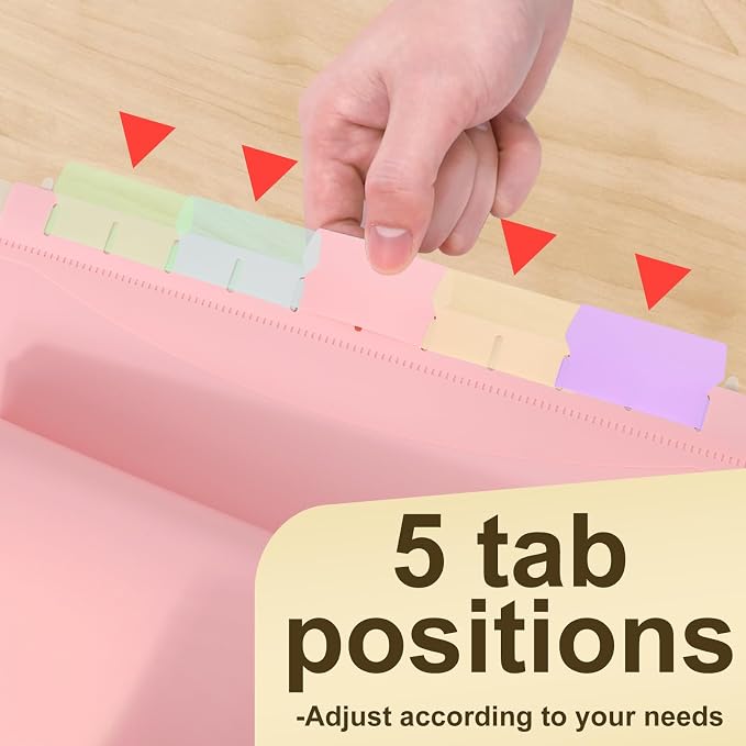 Extra Capacity Plastic Hanging File Folders Letter Size, 12 Pack 2 Inch - Image 7