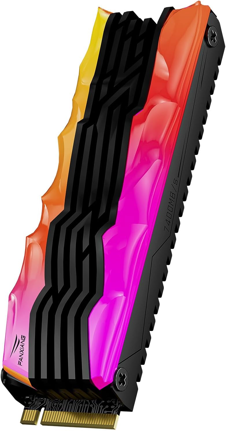 S790R 2TB NVMe M.2 SSD PCIe 4.0 x4, Internal Solid State Drive with RGB Heatsink, Up to 7450MB/s, 3D NAND TLC, PS5 Compatible, Ideal for Gaming, Creators & Professionals