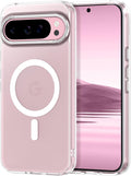Magnetic for Google Pixel 9 Pro XL Case, [Military Grade Drop Protection] [Compatible with MagSafe] Shockproof Slim Translucent Matte Anti-Slip for Women Girls Men Case, Clear