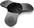 Conference Speaker with Microphone 360°Voice Pickup USB-C Speakerphone Home Office Compatible Skype/Teams/Zoom Noise Cancelling Omnidirectional Meeting Room Bluetooth Speaker with Mic for 10 People