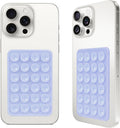 2PCS Silicone Suction Phone Case Mount,Non Slip Suction Cup, Hands-Free Phone Accessories Holder for Selfies and Videos,Silicone Adhesive Stand Sticky for Cell Phone Lavender