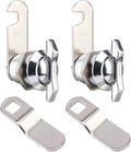 Thumb Operated Offset Cam Lock,Replacement Keyless Compartment Latch, Non-Locking Compartment Lock for RV, Camper, Vehicles, Storage Door Cabinet Mailbox Drawer(Color:L: 19 x 20mm)
