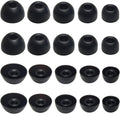 Silicone Earbuds Tips for Powerbeats Pro2 Replacement Ear Tips 10 Pairs XL/L/M/S/XS - Compatible with Beats Studio Buds/Beats Fit Pro/Solo Buds, Black