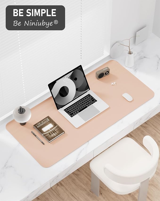 Desk Pad, 23.6" x 13.8" PU Leather Non-Slip Desk Mat Large Mouse Pad - Image 7