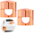 2 Sets Charger Holders for Cords, Rose Gold Color Adjustable Cable Anchor Holders, Adhesive Metal Cord Clips, Cable Management Wire Organizers for Desk, Office, Nightstand