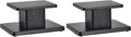 MECCANIXITY Wood Speaker Stands, 2 Pack 5.9 Inch (15cm) Universal Speaker Stand Hollowed Bases Enhanced Audio Listening for Home Theaters Cinema