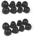 8 Pairs Replacement Silicone Earbuds Tips for Powerbeats Pro & Beats Flex/BeatsX Headphones, 4 Sizes Soft Flexible Noise Reduction Eartips Compatible with Beats Flex Earbuds Replacement Tips (Black)