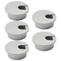 5 Pcs Desk Grommet 1-3/8" / 35 mm, Desk Cord Hole Cover, Cable Grommet ABS Plastic, Desk Hole Grommet for Home & Office Pc, Detachable Cable Cord Organizer-Light Grey