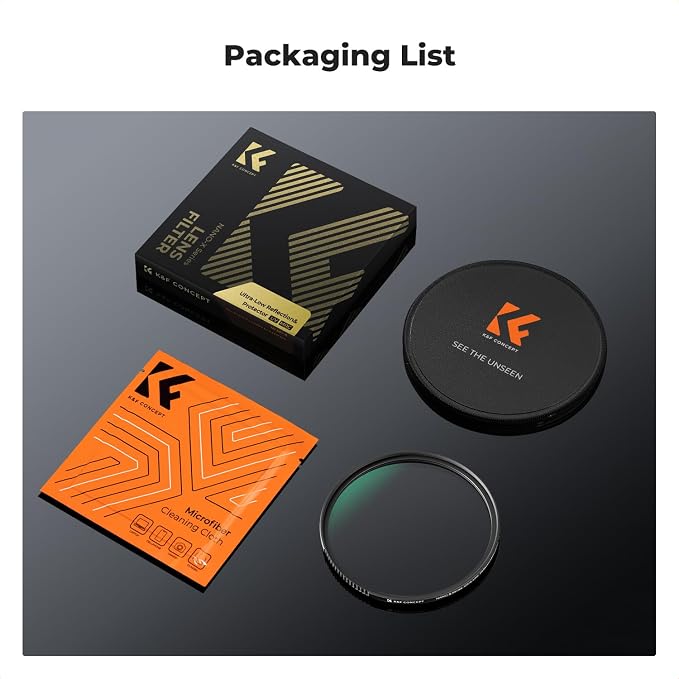 K&F CONCEPT 67mm Shockproof & Ultra Low Reflectivity MCUV Lens Protection Filter - Image 8