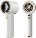 JISULIFE Portable Handheld Fan, Speed(1-100) Adjustable Turbo Mini and 3600mAh Battery Rechargeable Personal Fan, Digital Display, Gifts for Women Men Travel/Camping/Outdoor-White