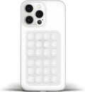 Anteel Medium-Sized Silicone Suction Phone Case Adhesive Mount, Enhanced Suction Power and Upgraded Thickened Sticky Phone Grip, Durable, Hands-Free Sticky Phone Holder, 2.28"x3.46" (Translucent)
