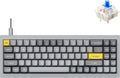 Keychron Q7 Wired Custom Mechanical Keyboard, 70% Layout QMK/VIA Programmable Macro with Hot-swappable Gateron G Pro Blue Switch Double Gasket Compatible with Mac Windows Linux (Grey)