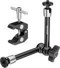 NEEWER 9.8"/25cm Adjustable Magic Arm with Super Clamp, 1/4" & 3/8" Threads, 1/4" Screws for Flash/LED Light/Microphone/Monitor, Compatible with SmallRig Camera Cage, Max Load: 4.4lb/2kg, ST25C