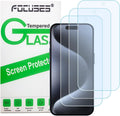 Anti Blue Light Screen Protector for iPhone 15pro & iPhone 15 [3 Pack] 9H+ Anti Blue Light Tempered Glass, Anti-Scratch, Case Friendly