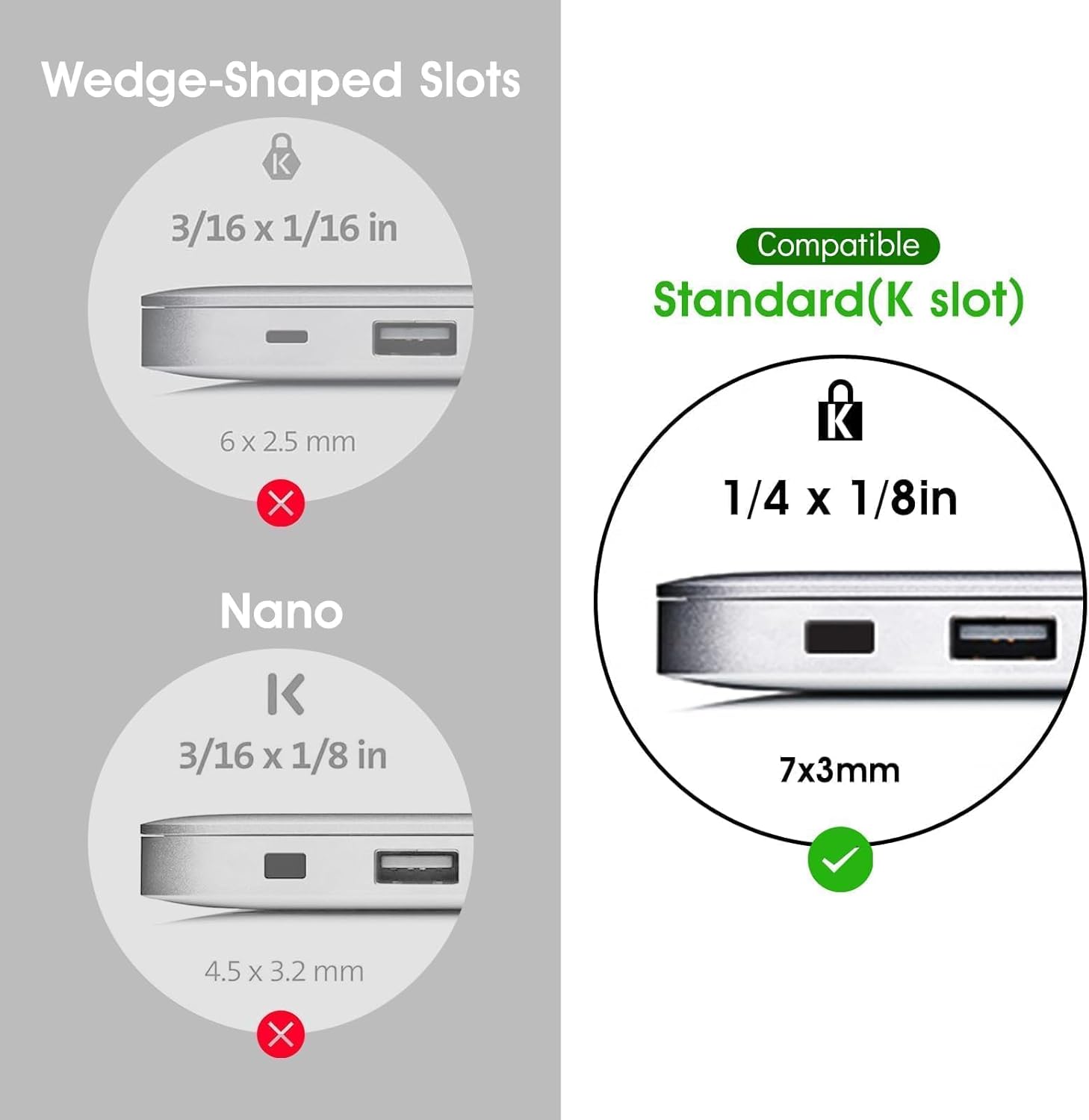 I3C Laptop Cable Lock 4 Digital Combination Lock Security Computer Cable Lock Anti Theft Combination Lock Compatible for Tablet Laptop (1 Pack)
