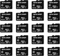 Micro Center 64GB Class 10 Micro SDXC Flash Memory Card 20 Pack with Adapter for Mobile Device Storage Phone, Tablet, Drone & Full HD Video Recording - 80MB/s UHS-I, C10, U1 (20 Pack)