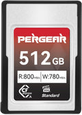 Pergear 512GB CFexpress Type A Memory Card, Up to 800MB/s Read Speed & 780MB/s Write Speed for 4K 120P,8K 30P Recording (Standard Series VPG200)