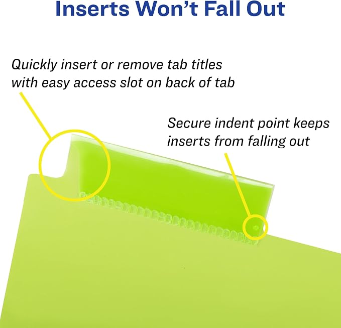 Avery Insertable Plastic Dividers - Image 7