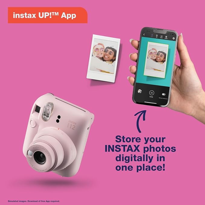 Fujifilm Instax Mini 12 Instant Camera Pastel Blue - Image 8