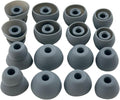 Replacement Ear Tips for Beats Urbeats2.0 Tour2.0 ibeats Beats x, Beats Flex Secure Fit for Powerbeats Pro Silicone Earbuds Washable Sweat-Resistant Noise Isolation 8 Pairs (Dark Grey)