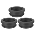 PATIKIL 34.6mm / 1-3/8 Inch Drill Hole,1 Inch ID Rubber Grommets, 3Pcs Top Hat Grommet for Wiring Eyelet Ring Gasket Automotive Firewall Cable Hole Plugs Wires Protection, Black